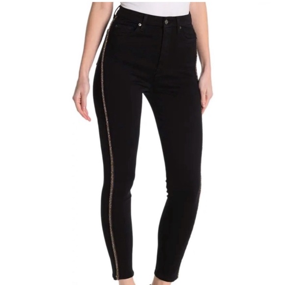 7 for All Mankind Aubrey with Caviar Side Jeans - Picture 2 of 9